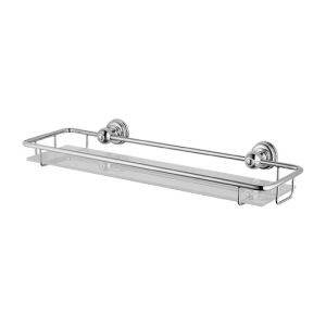 Bathroom Makeup Mirror Storage Shelf - Shelf With Rail - Sanitary accessories by JUSTIME