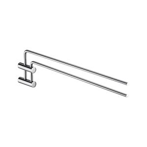 Still One Bathroom Accessories - Swivel Double Towel Bar - Sanitary accessories by JUSTIME