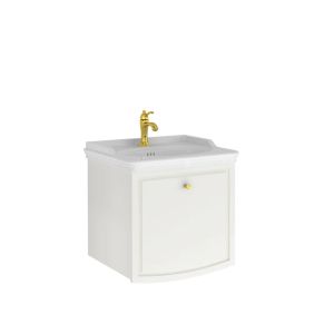 Arte+ Washbasin Cabinet Polished White Gold 65 Cm With Washbasin - Washbasin by Kale