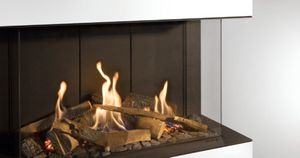 Gas fire - G70/44S - 3-sided model - Fireplaces & stoves by KALFIRE