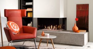 Gas fire - G85/44C - Corner model - Fireplaces & stoves by KALFIRE