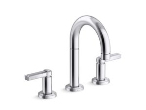 Sink faucet, arch spout, lever handles - Shower by Kallista