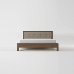 Circa17 King Size Bed Fabric Headboard No Storage - Bed frame by KARPENTER