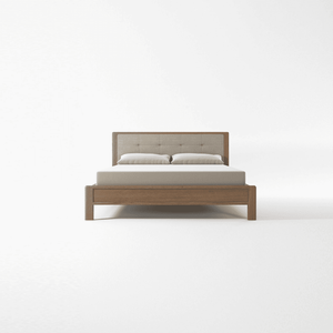Circa17 Queen Size Bed Fabric Headboard No Storage - Bed frame by KARPENTER