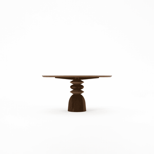 Staccato Round Dining Table 150 Amber Cocoa - Table by KARPENTER
