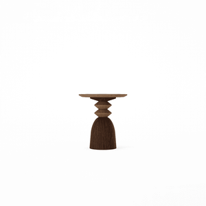 Staccato Round Side Table Amber Cocoa - Side table by KARPENTER