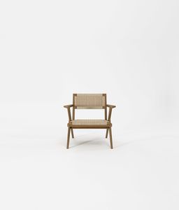 Tribute Outdoor Easy Chair With Hyacinth Paper Cord - Armchair by KARPENTER