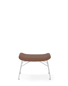 S/wood slatted ash/leather seat  - Stool by Kartell