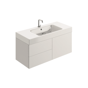 CENTO 3550-9155 - Washbasin 100x45 whit Wall mounted cabinet w/2 drawers - Washbasin cabinet by Kerasan
