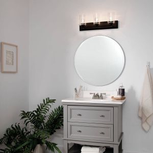 Amity Vanity Light 3-Light Size:23.06" W x 8.25" H x 7.1" D Model:37489 - Wall lamp by Kichler