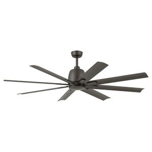 Breda Ceiling Fan 65" 8 Blades Size:16.5" H x 65" DIA Model:310265MWH - Outdoor lighting by Kichler