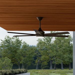 Solen Ceiling Fan 65" 6 Blades 3000K Size:16.5" H x 65" DIA Model:310065-MWH