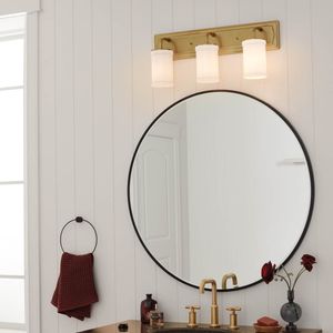 Vetivene Vanity Light 3-Light Opal Glass Size:24" W x 10.25" H x 6.25" D Model:55131BKT - Wall lamp by Kichler