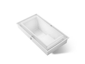 KOHLER | K-1188-RE | sok 63-Inch Overflowing Effervescent Bath and Right Drain - Bathtub by Kohler