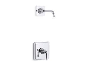 Pinstripe Rite-Temp Shower Trim Set with Lever Handle, Less Showerhead | K-TLS13134-4B - Shower by Kohler