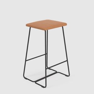 Leather Sled Base Bar Stool - Stool by Koskela