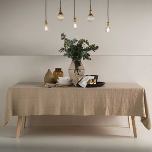 Square tablecloth with border * while supplies last - Styling by LA FABBRICA DEL LINO