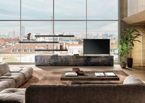 A Freestanding Wall for the Living Room - Cabinet by Lago