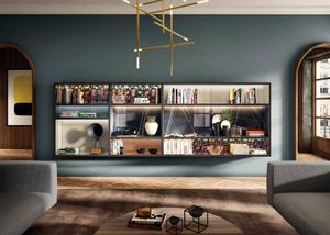 Modern Custom Bookcase: 30mm BookShelf - Cabinet by Lago