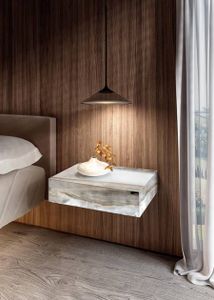 Modern Storage Nightstand: Materia Bedside Tables - Side table by Lago