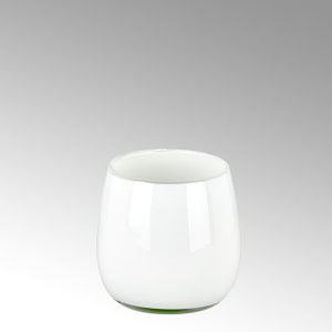Pisano vase H18 D17 small white - Styling by Lambert