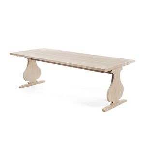 FRANCIS - Tavolo in legno di rovere massello - Accessories by Lando