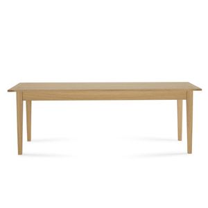 SHAKER - Tavolo rettangolare in legno di ciliegio con cassetto - Accessories by Lando