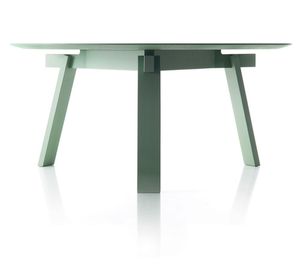 VERSO TONDO - Tavolo in legno massello - Accessories by Lando