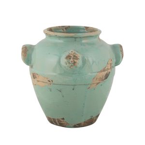 Vase/jar - decor Arcaica Green - Accessories by L'Antica Deruta
