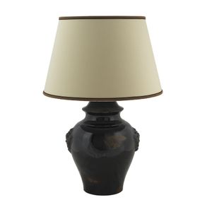 Lamp with shade - decor Arcaica Black - Table lamp by L'Antica Deruta