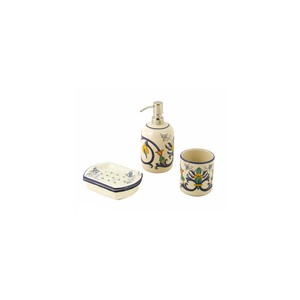 Set - 3 pcs bathroom - decor Classico 013 - Sanitary accessories by L'Antica Deruta