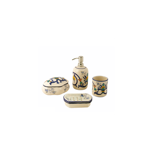 Set - 4 pcs bathroom - decor Classico 013 - Sanitary accessories by L'Antica Deruta
