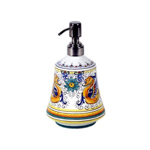 Soap-dispenser - decor Raffaellesco - Sanitary accessories by L'Antica Deruta