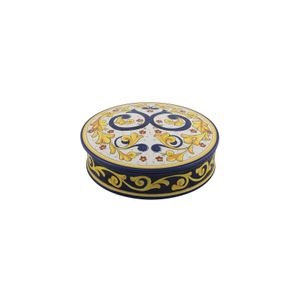 Covered box - centerpiece - decor Cortona - Accessories by L'Antica Deruta