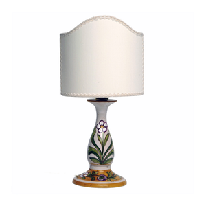 Lamp with shade - decor Robbiane - Table lamp by L'Antica Deruta