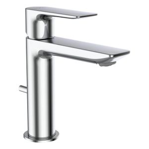 CITYPLUS - Basin mixer, projection 110 mm, fixed spout, Eco+ function, without pop-up waste, PVD titanium black matt - Shower by Laufen