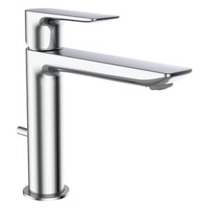CITYPLUS - Basin mixer, projection 140 mm, fixed spout, Eco+ function, without pop-up waste, PVD titanium black matt - Shower by Laufen