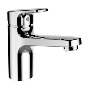 CITYPRO - Basin mixer, projection 140 mm, fixed spout, Eco+ function, with pop-up waste - Shower by Laufen