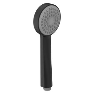 Hand shower Stella 80 1F, with RubiClean, 1 spray, PVD titanium black matt - Shower by Laufen