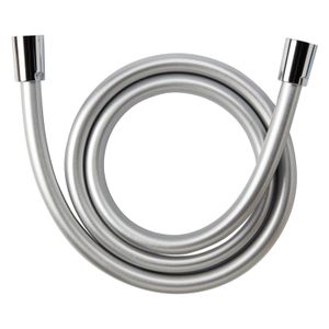SHOWER ACCESSORIES - Flexible hose 1/2" x 1/2", silver-coloured, with metal effect and swivel connection, length 1250 mm - Shower by Laufen