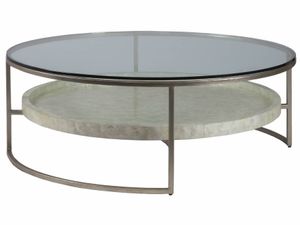 Cumulus Capiz Large Round Cocktail Table - Coffee table by Lexington