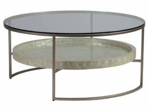 Cumulus Capiz Round Cocktail Table - Coffee table by Lexington