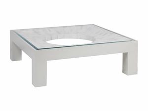 Elation White Square Cocktail Table - Coffee table by Lexington