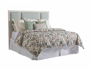 Crystal Cove Custom Upholstered Panel Headboard - Bed frame by Lexington