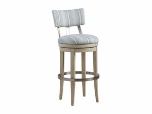 Cliffside Swivel Upholstered Bar Stool - Stool by Lexington