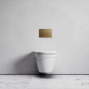 Berkeley Traditional Wall Hung Rimless Toilet with Concealed Cistern Frame and Square Flush Plate - Toilet seat by LUSSO