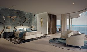 Aurora bed - Bed frame by Mantellassi 1926