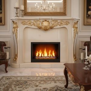 Hand-carved fireplace mantel surround • MARZORATI - Accessories by Marzorati