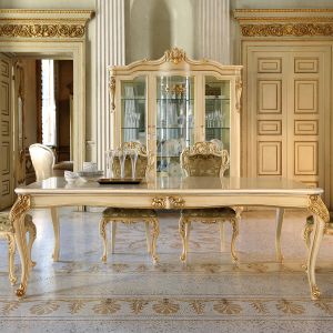 Louvre rect. table with side extens. • MARZORATI - Table by Marzorati