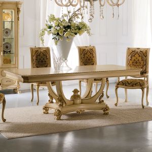 Prestige rect. table with pedestal • MARZORATI - Table by Marzorati